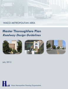 Master Thoroughfare Plan, Roadway Design