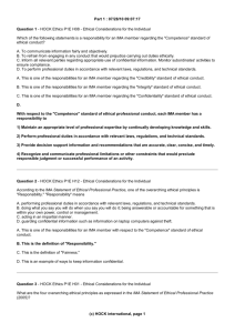 HOCK Ethics P1E H08 - Ethical Considerations for the Individual