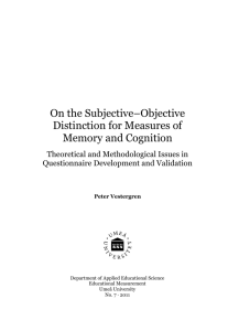 On the Subjective–Objective Distinction for Measures of