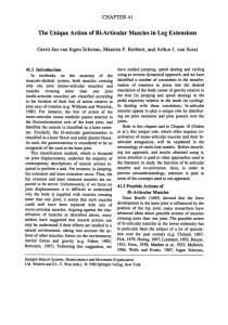 The Unique Action of Hi-Articular Muscles in Leg Extensions