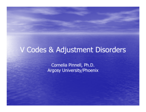 V Codes & Adjustment Disorders