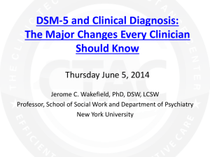 DSM-5 and Clinical Diagnosis
