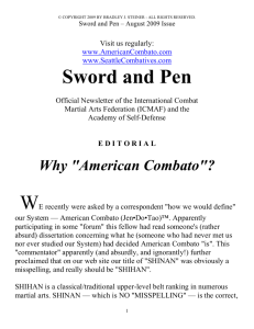 Sword and Pen - American Combato