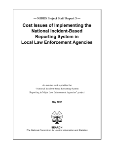 Cost Issues of Implementing the National Incident