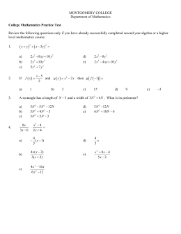 3: Trigonometry Worksheet T1 – Labelling Triangles