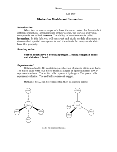 Molecular Models and Isomerism