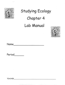 studying Ecology