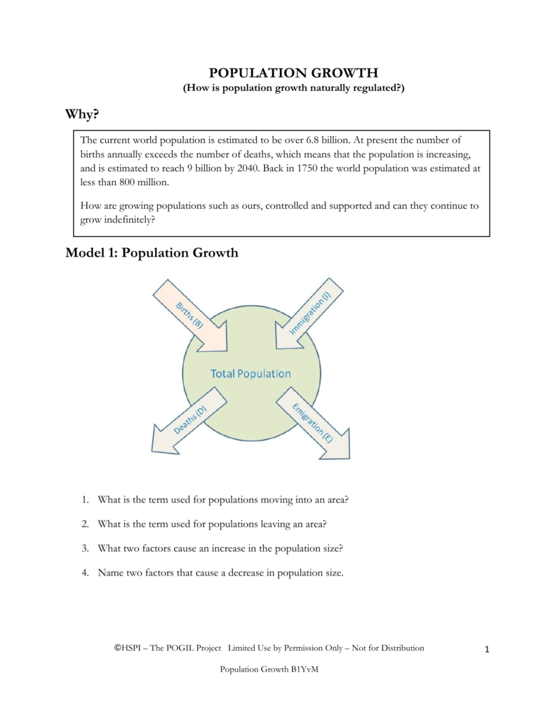 Limiting Factors And Population Growth Worksheet Answer Key Pertaining To Population Growth Worksheet Answers