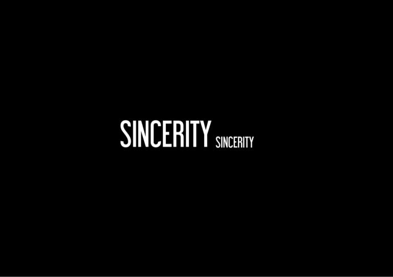 sincerity