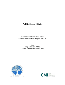 Introduction to Public Sector Ethics