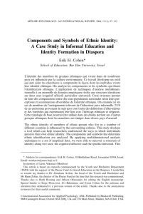 Components and Symbols of Ethnic Identity