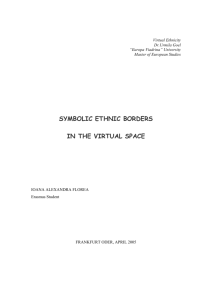 symbolic ethnic borders in the virtual space