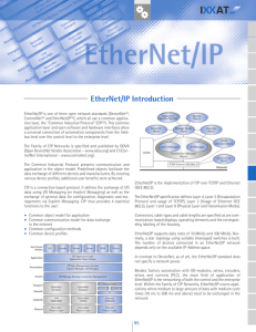EtherNet/IP Introduction