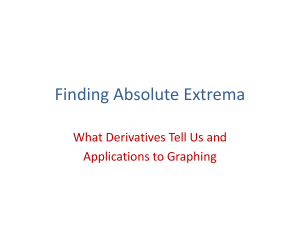 Finding Absolute Extrema