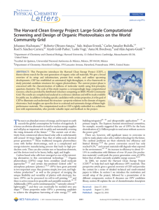 Large-Scale Computational Screening and Design of Organic