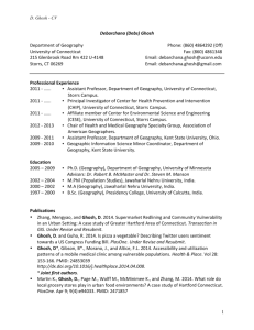 Curriculum vitae - Department of Geography