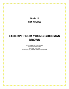 excerpt from young goodman brown