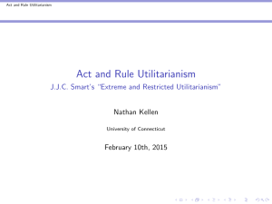 Act and Rule Utilitarianism