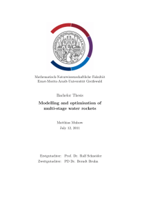 Bachelor Thesis Modelling and optimisation of
