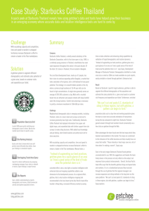 Case Study: Starbucks Coffee Thailand