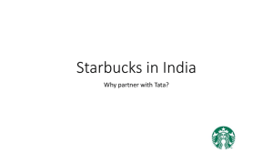 Starbucks in India