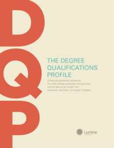 Degree Qualifications Profile