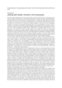 Jesting with Death: Hamlet in the Graveyard