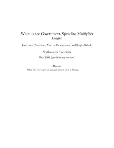 When is the Government Spending Multiplier Large?