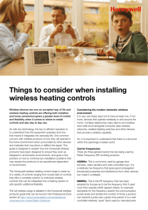 Things to consider when installing wireless heating