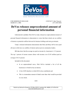 DeVos releases unprecedented amount of personal financial