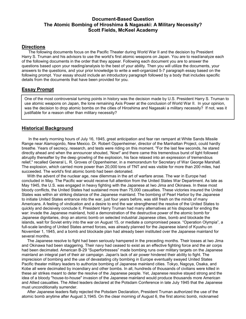 Реферат: Atomic Bomb Essay Research Paper The Right