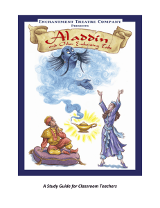 Aladdin Study Guide - Enchantment Theatre Company