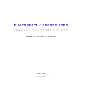 Photography Degree Zero