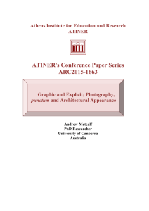 ATINER's Conference Paper Series ARC2015-1663