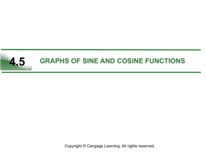 4.5 GRAPHS OF SINE AND COSINE FUNCTIONS
