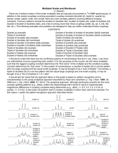 1 H NMR Multiplet Guide and Workbook
