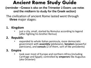 Ancient Rome Study Guide