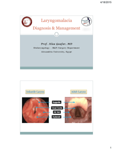 Laryngomalacia: Diagnosis & Management