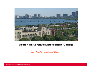 Boston University's Metropolitan College