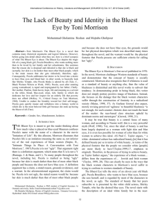 The Lack of Beauty and Identity in the Bluest Eye by Toni Morrison