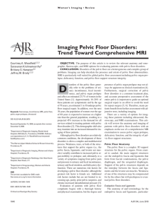 Imaging Pelvic Floor Disorders: Trend Toward Comprehensive MRI