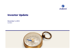 Investor Update 2014 | Zurich Insurance Group