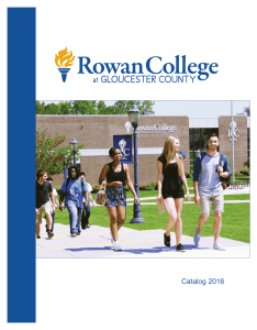 2016 Catalog - Rowan College at Gloucester County