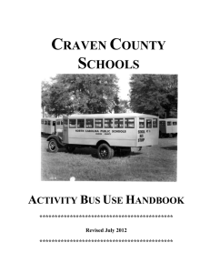 Activity Bus Driver Handbook