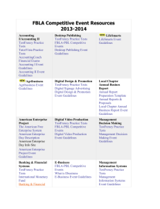 FBLA Competitive Event Resources 2013-2014