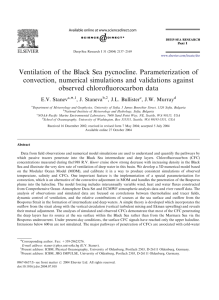 Ventilation of the Black Sea pycnocline. Parameterization of