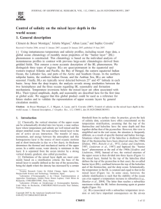 Control of salinity on the mixed layer depth in the world