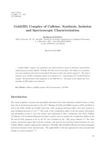 Gold(III) Complex of Caffeine