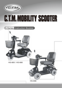 CTM Mobility Scooter - CTM Homecare Product, Inc