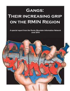 Gangs: Their increasing grip on the RMIN Region